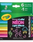 Crayola Neon Light Effect Markers 6ct