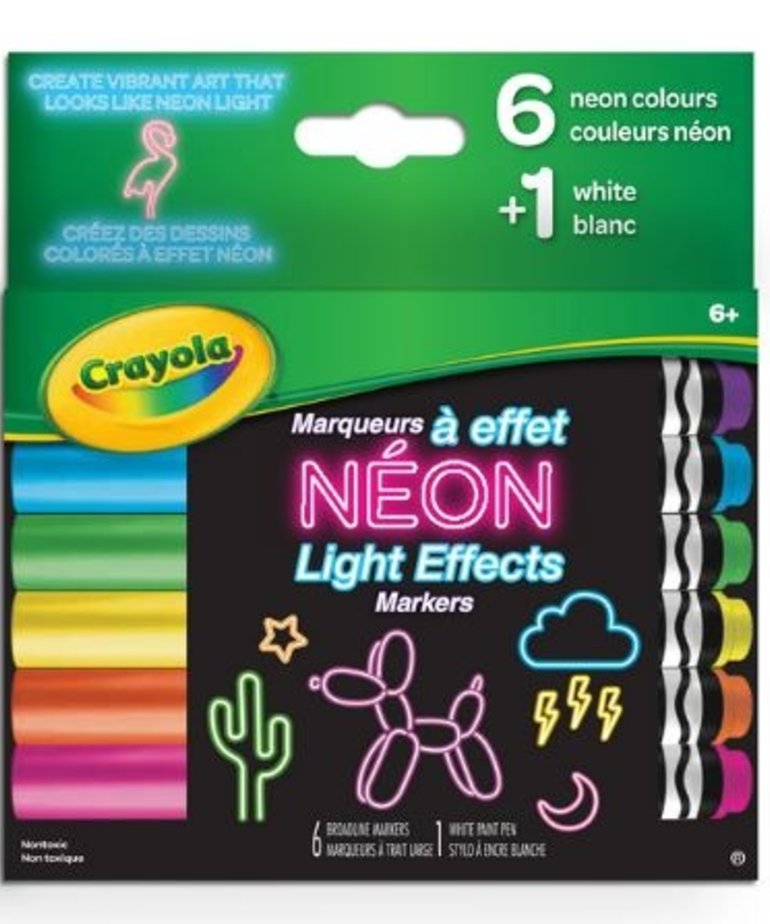 Crayola Neon Light Effect Markers 6ct