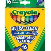 Crayola Ultra-Clean Washable Large Crayon 16ct