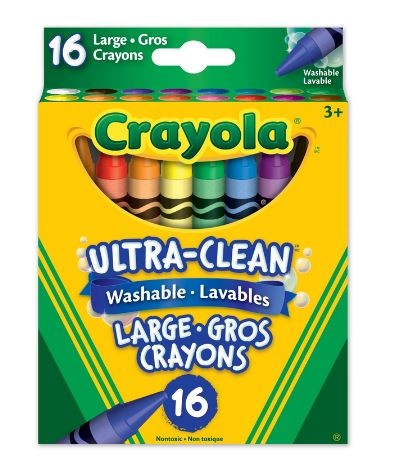 Crayola Ultra-Clean Washable Large Crayon 16ct