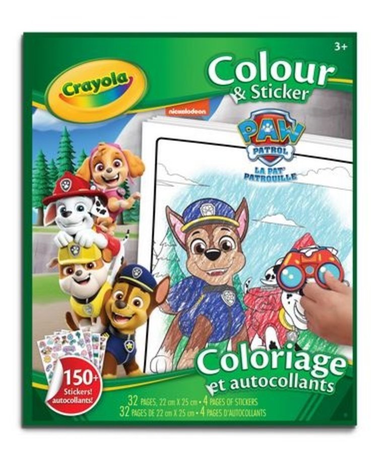 Crayola Paw Patrol Color & Sticker Book