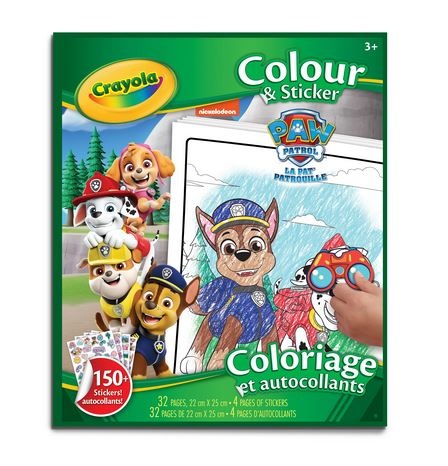 Crayola Paw Patrol Color & Sticker Book