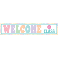 Pastel Pop Welcome to our Class Banner