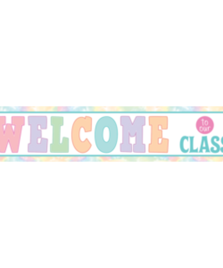 Pastel Pop Welcome to our Class Banner
