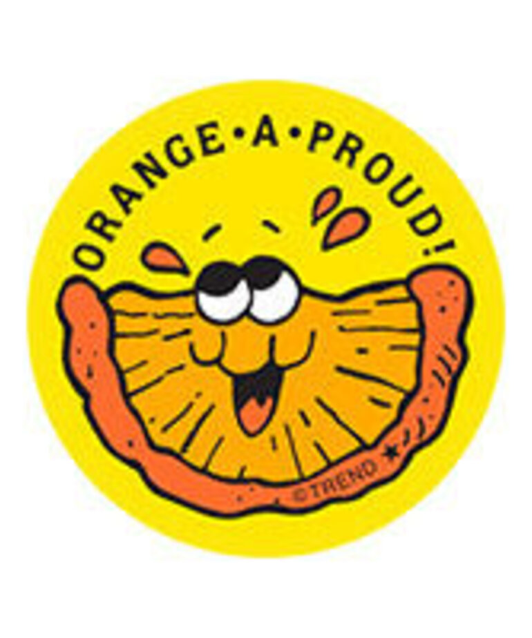 Retro Stinky Sticker-Orange Candy