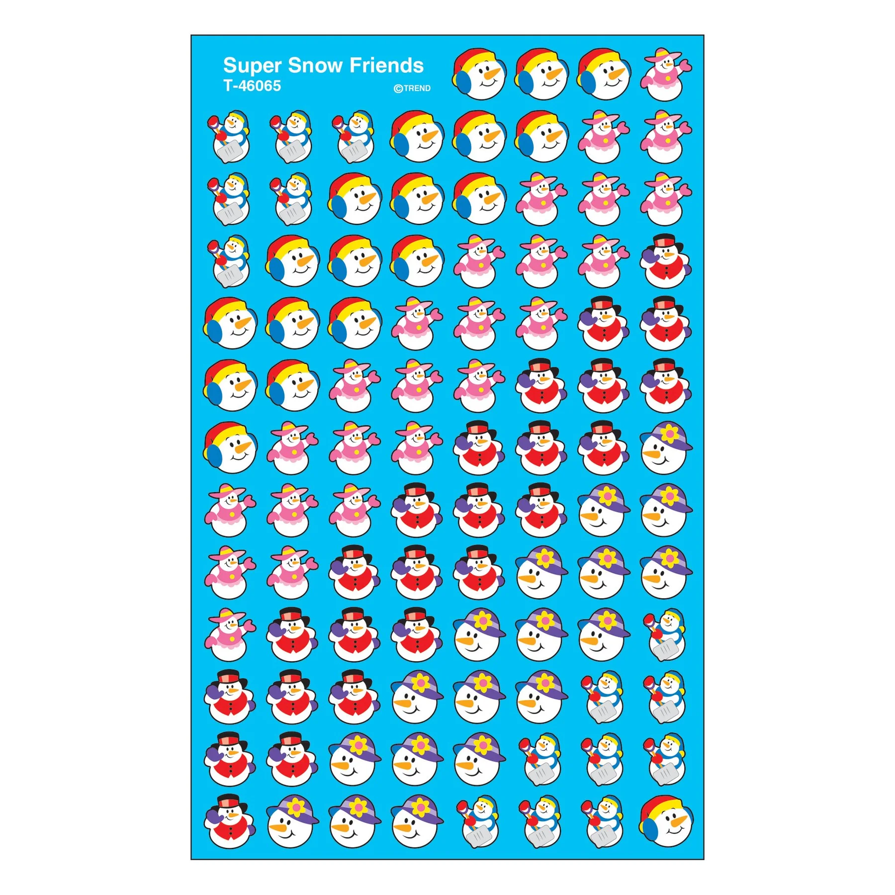 Supershapes Stickers-Super Snow Friends