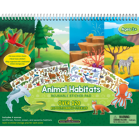 Animal Habitats Reusable Sticker Pad