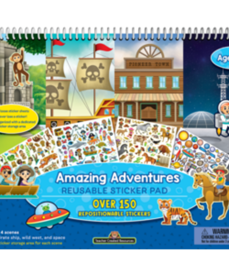 Amazing Adventures Resuable Sticker Pad