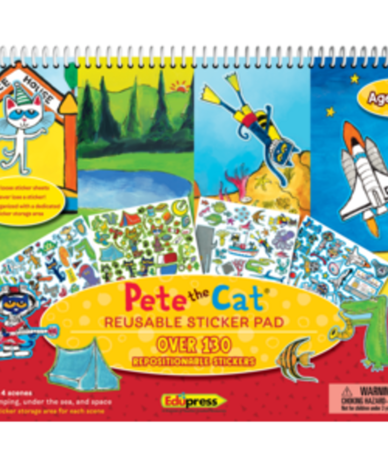 Pete the Cat Reusable Sticker Pad