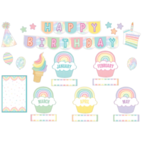 Pastel Pop Happy Birthday Mini Bulletin Board