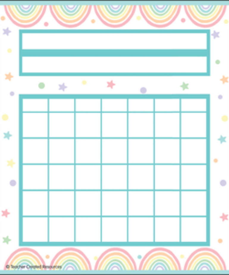 Pastel Pop Incentive Chart