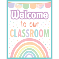 Pastel and Pop Welcome to Our Classroom Chart
