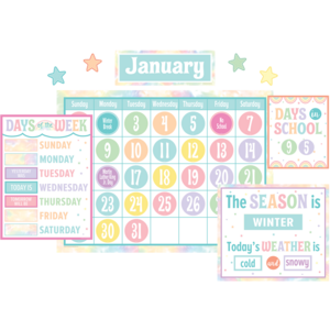 Pastel Pop Calendar Bulletin Board