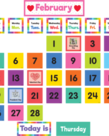 Colorful Calendar Pocket Chart Cards