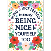 Wildflowers Being a Nice Person Poster