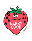 Retro Stinky Sticker-Strawberry