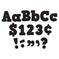 Black Bold Block 4" Letters