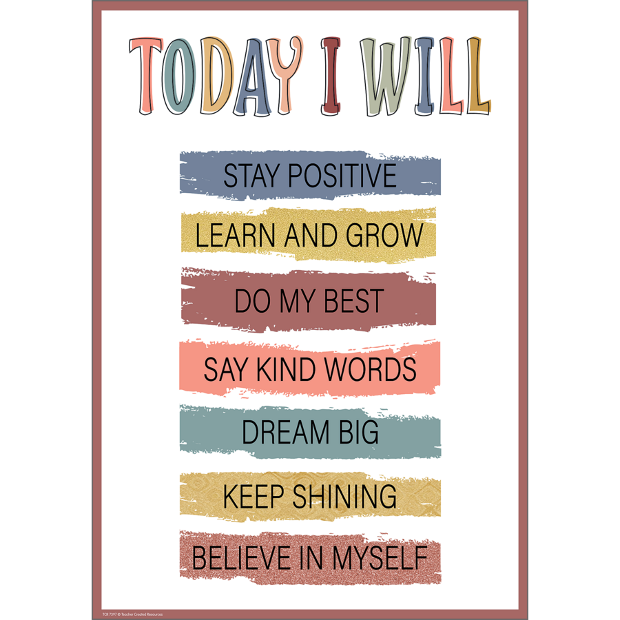 Wonderfully Wild Today I Will Poster