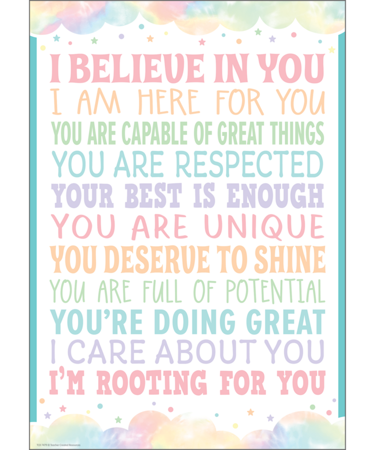 Pastel Pop I Believe in You Poster