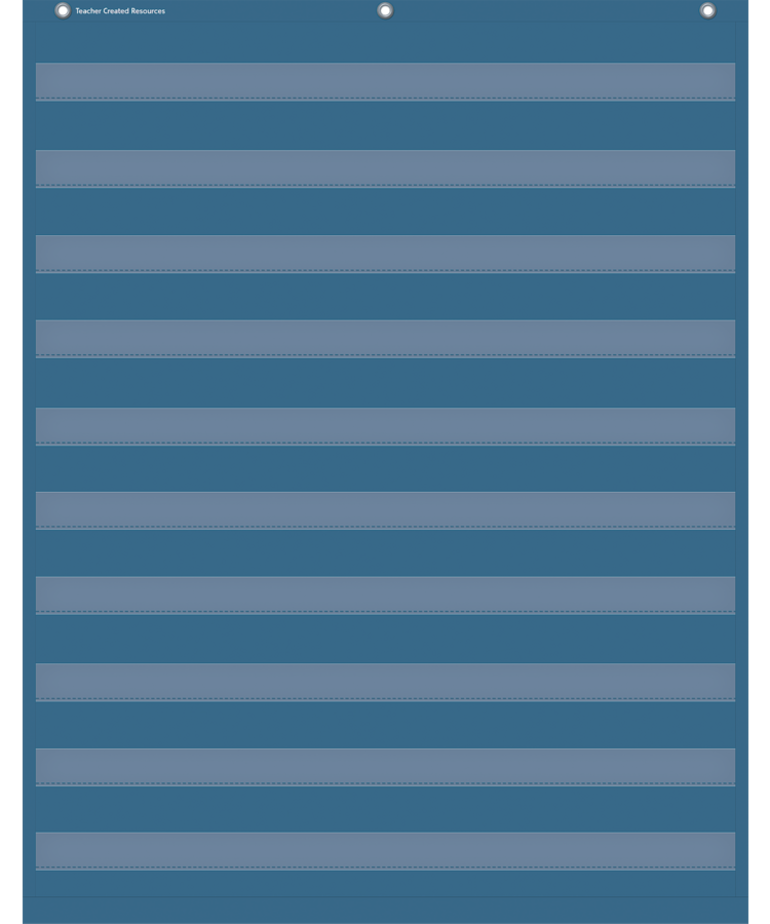 Slate Blue 10 Pocket Chart