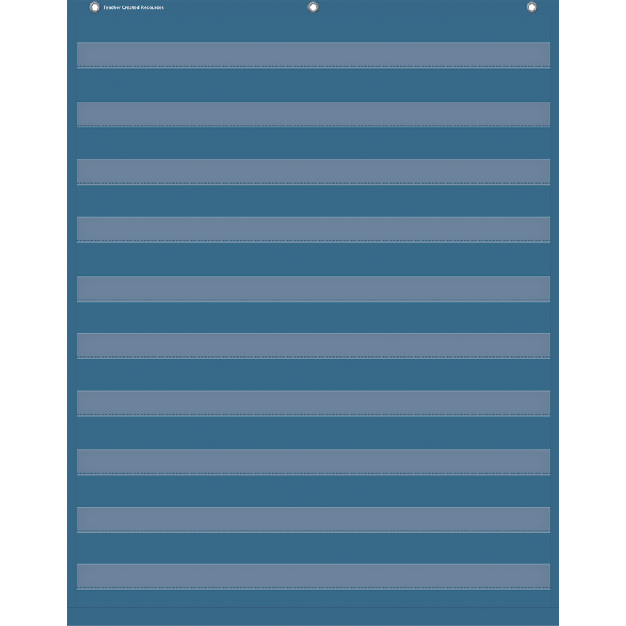 Slate Blue 10 Pocket Chart