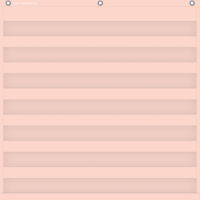 Blush 7 Pocket Chart