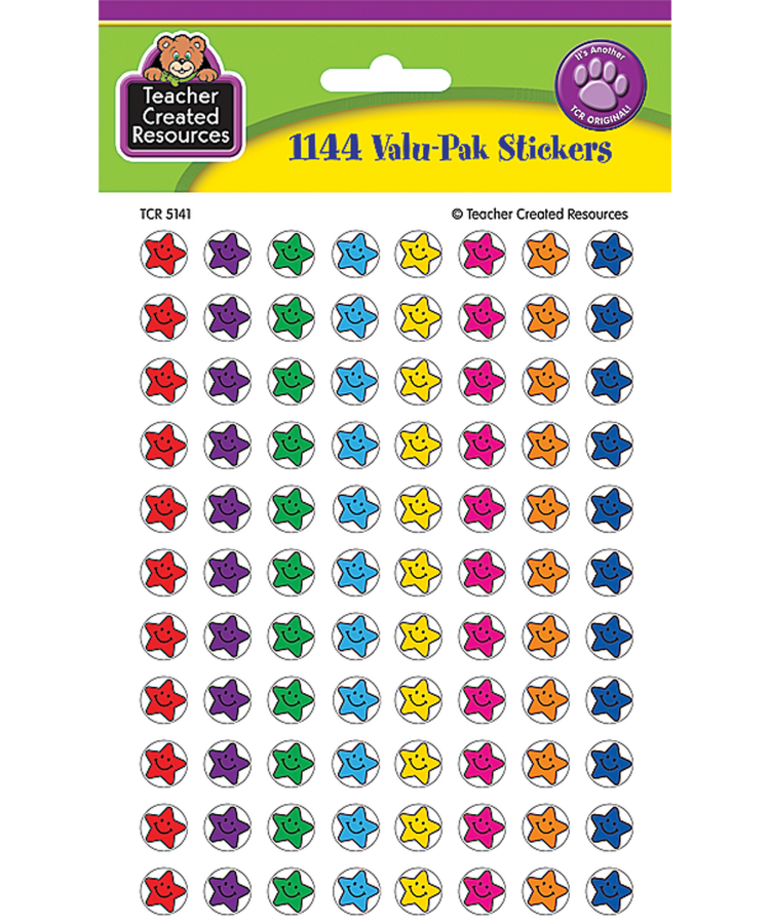 Smiley Star Valu-Pak Stickers