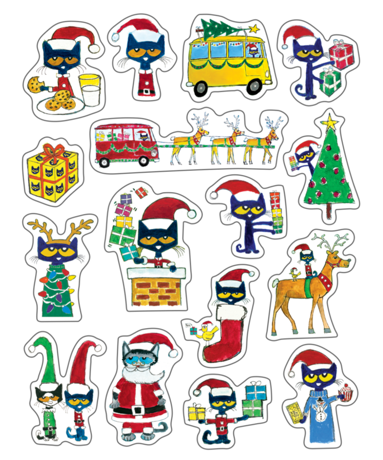 Pete the Cat Pete the Cat Stickers Christmas