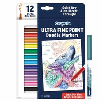 Crayola Ultra Fine Doodle Markers 12 ct