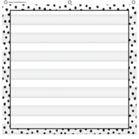 Black Painted Dots on White 7 Pocket Chart