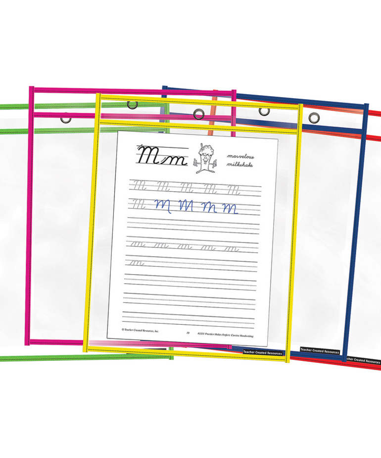 Colorful Dry Erase Pockets