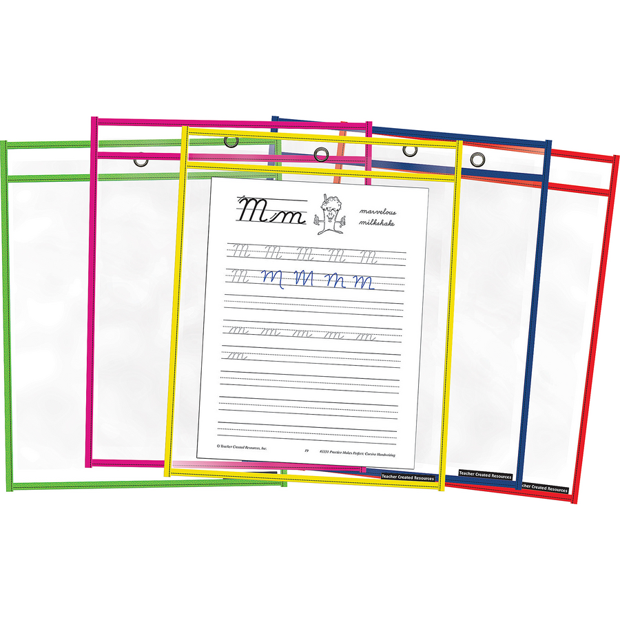 Colorful Dry Erase Pockets
