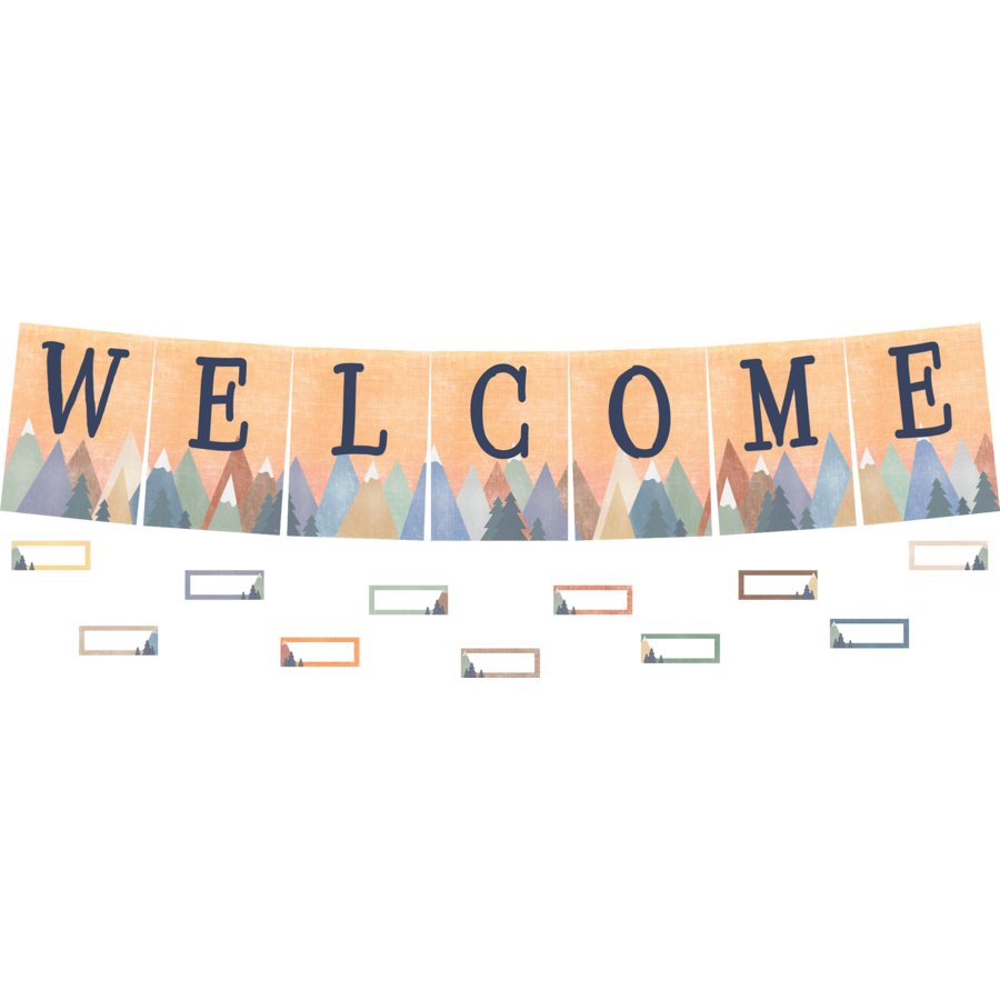 Moving Mountains Welcome Bulletin Board