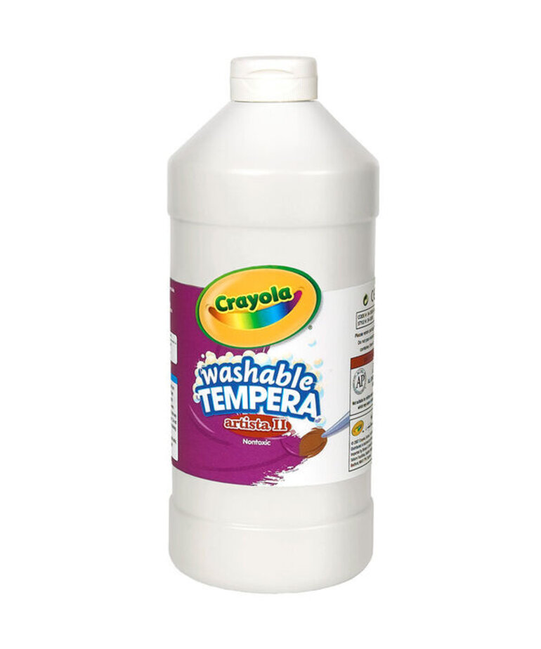 Crayola Washable Tempera Paint 32oz-White