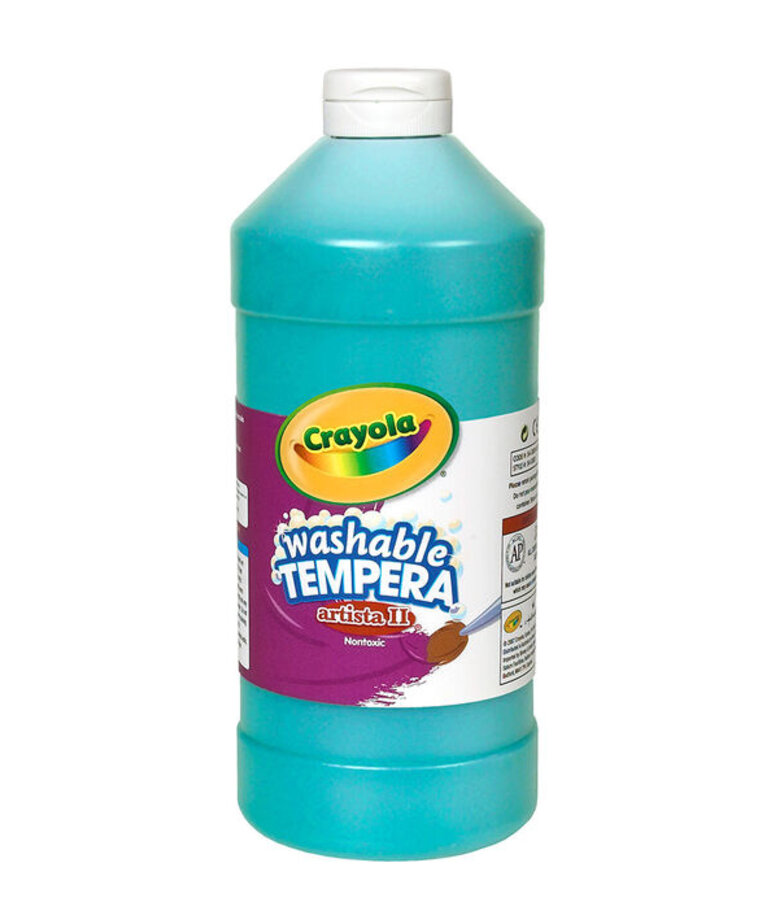 Crayola Washable Tempera Paint 32oz-Turquoise