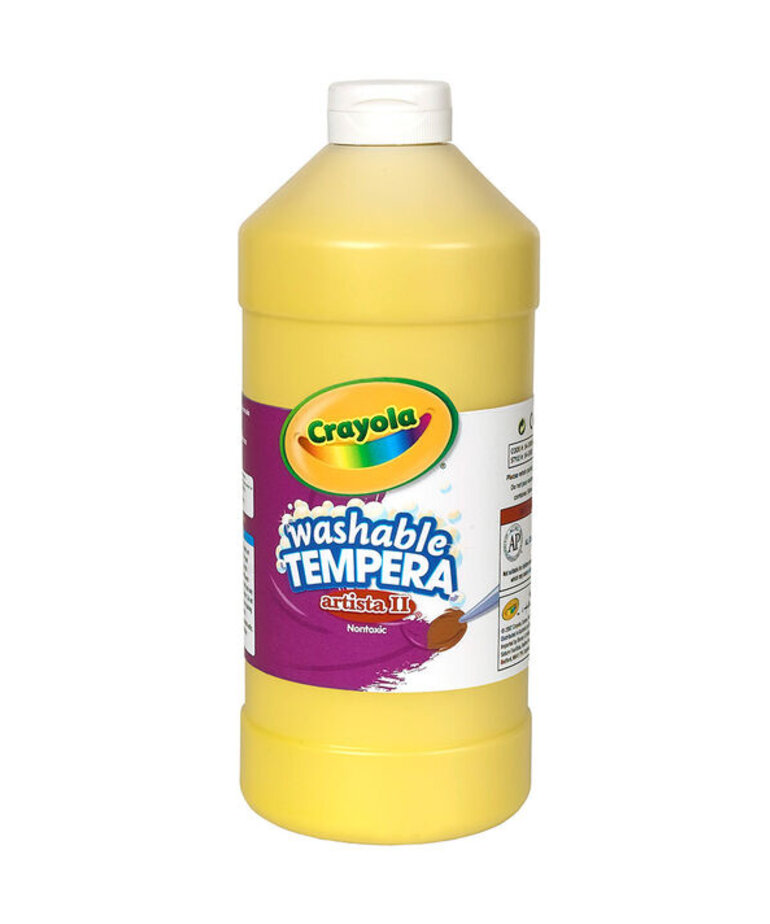 Crayola Washable Tempera Paint 32oz-Yellow