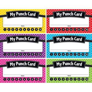 Polka Dot Punch Cards