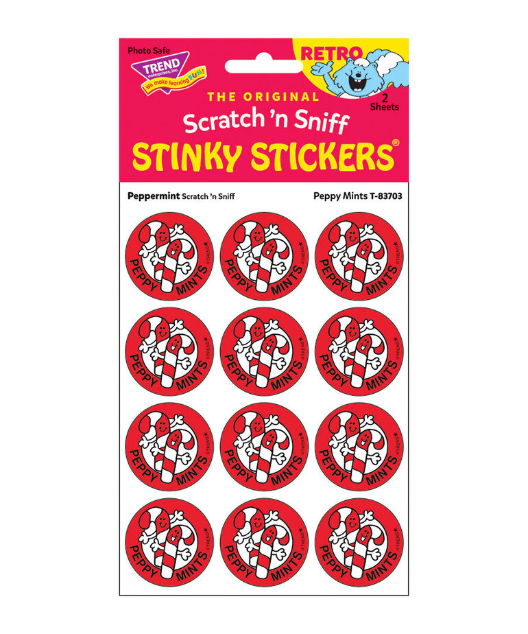 Retro Stinky Sticker-Peppermint