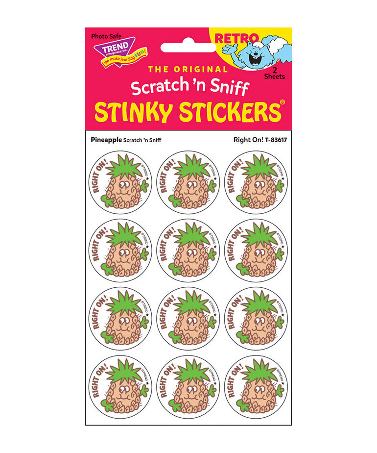 Retro Stinky Sticker-Pineapple