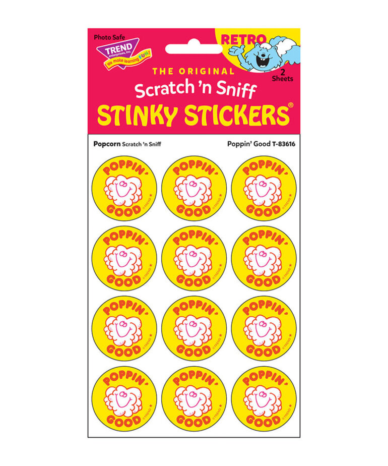 Retro Stinky Stickers-Popcorn