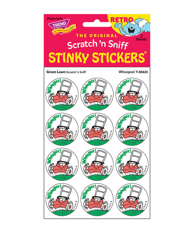 Retro Stinky Stickers-Green Lawn