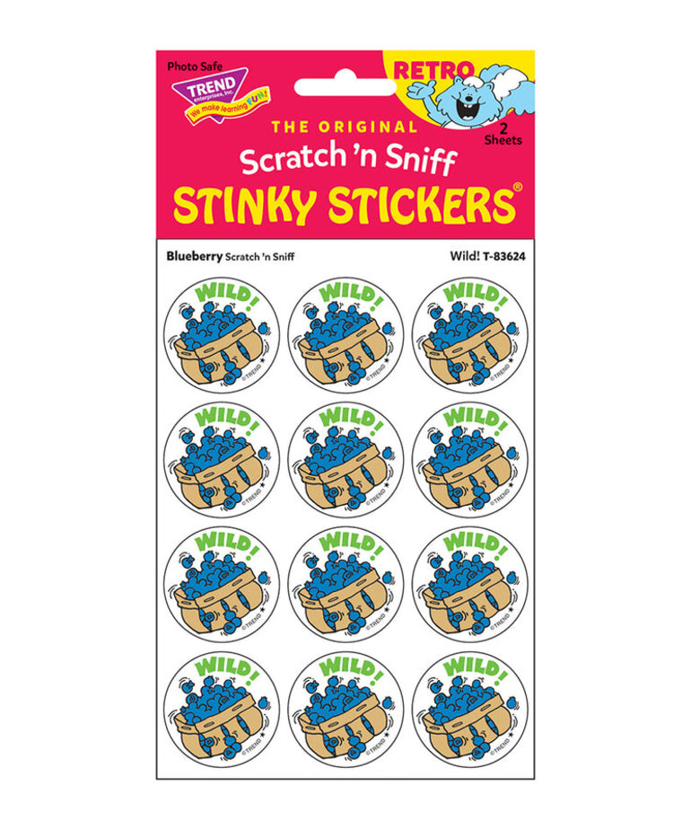 Retro Stinky Sticker-Blueberry