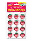 Retro Stinky Sticker-Strawberry