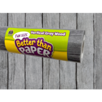 Fun Size Vertical Gray Wood Better than Paper