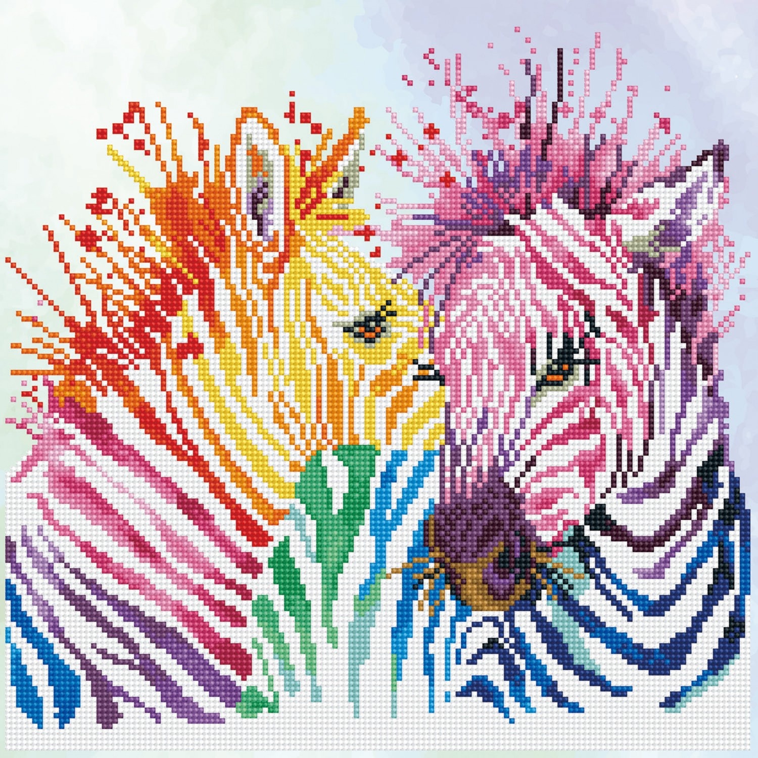 Diamond Dotz- Rainbow Zebra