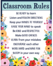 Wildflowers Classroom Rules Chart