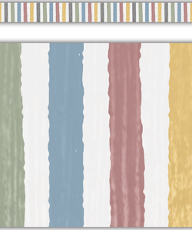 Classroom Cottage Stripes Straight Border