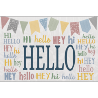 Classroom Cottage Hello Postcard