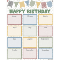 Classroom Cottage Happy Birthday Chart