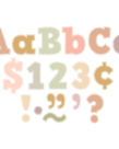 Terrazzo Tones 4" Bold Block Letters